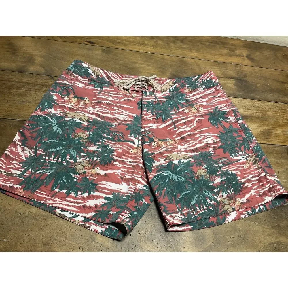 Faherty Boardshort Mens Size 35 Hawaiian Tropical